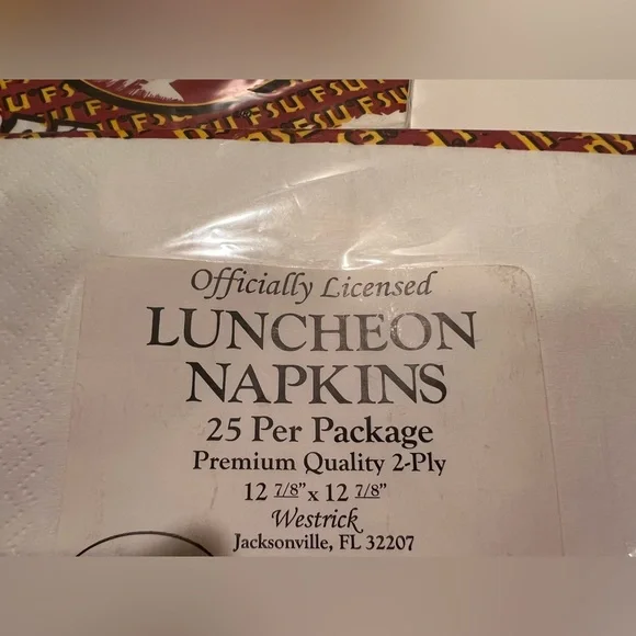 NWT LOT OF FLORIDA STATE PARTY SUPPLIES. - Picture 5 of 9